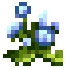 Fleur bleue, pixel art